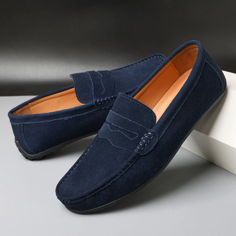 Suede loafer shoes for men