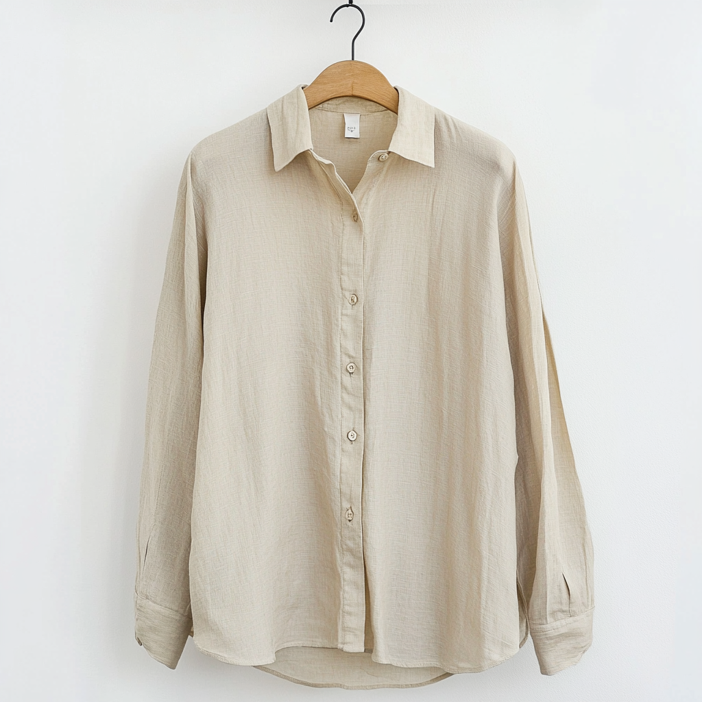 Men’s Shirt – Relaxed Fit – Long Sleeve – Lightweight Breathable Button-Up