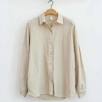 Men’s Shirt – Relaxed Fit – Long Sleeve – Lightweight Breathable Button-Up