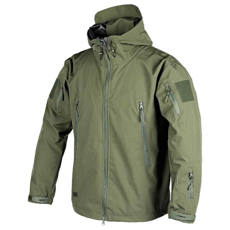 Women’s Outdoor Jacket – Weatherproof – Hooded – Zip Pockets – Wind-Resistant Fit