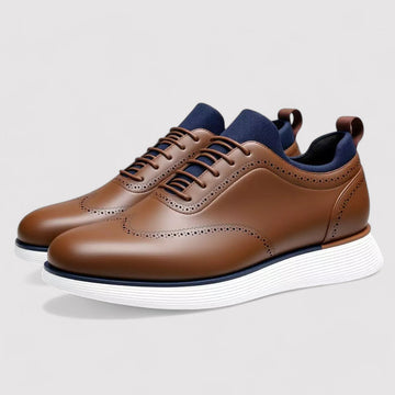 Lace-up hybrid oxford sneakers for men