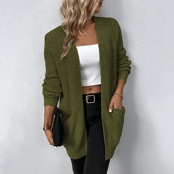 Casual open-front cardigan for women