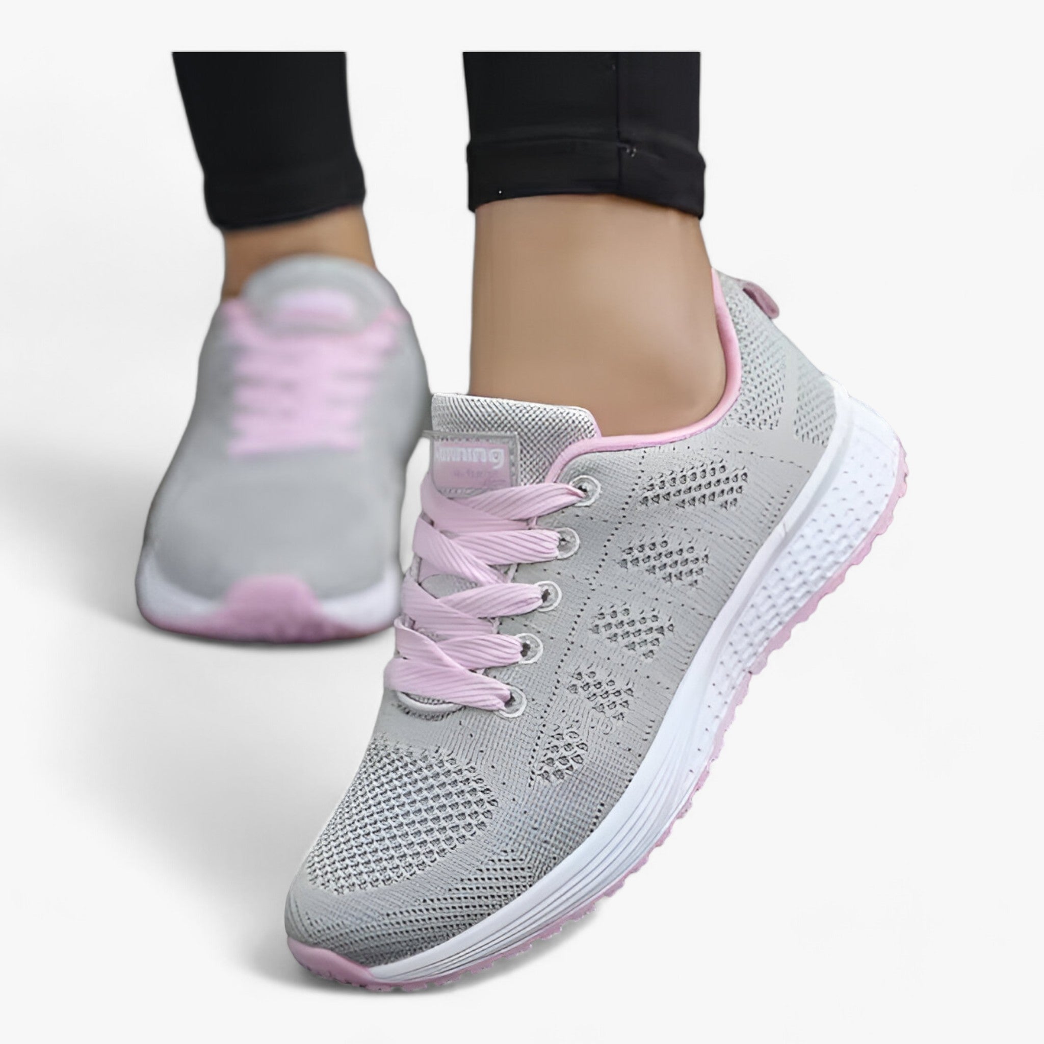 Women’s Mesh Sneakers – Breathable Lightweight Design – Cushioned Sole – Casual Wear