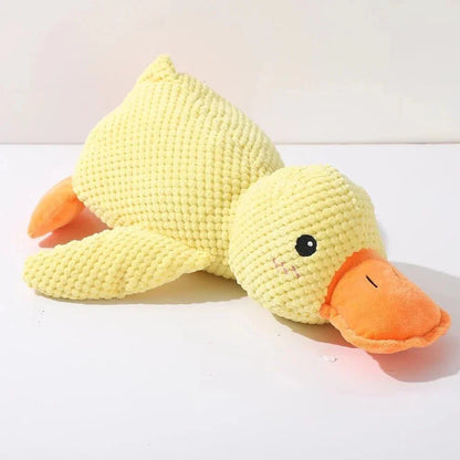 Chenille-Style Chunky Duck Plush Dog Toy
