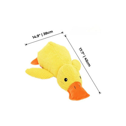 Chenille-Style Chunky Duck Plush Dog Toy