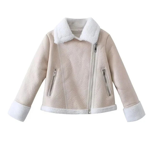 Chic shearling jacket for women