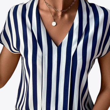 Cozy striped blouse for women