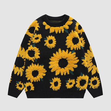 Floral patterned sweater for women