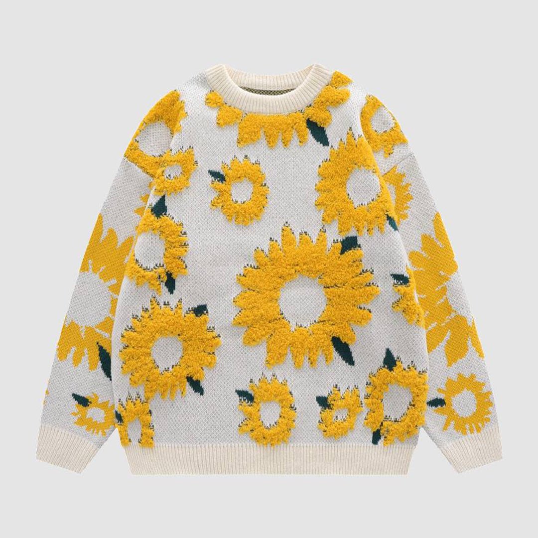 Floral patterned sweater for women