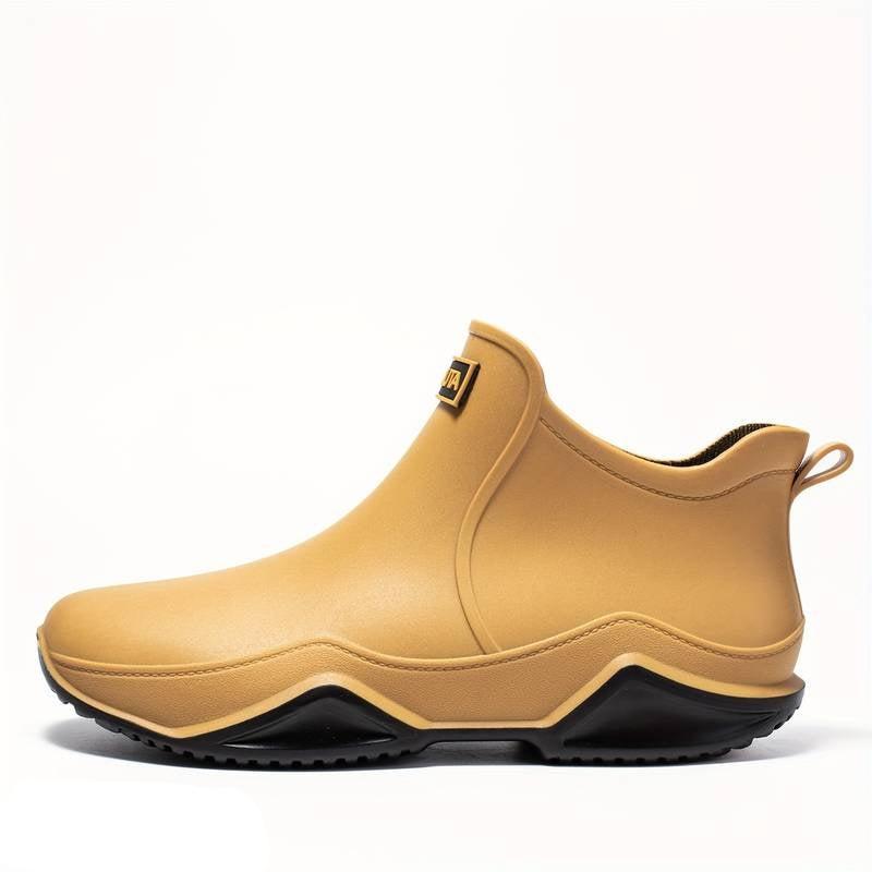 Modern water resistant rubber boots for women