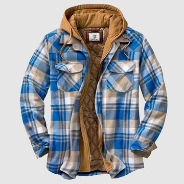 Modern hoodie lumberjack jacket for men