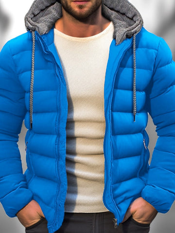 Stylish hooded winter jacket for men