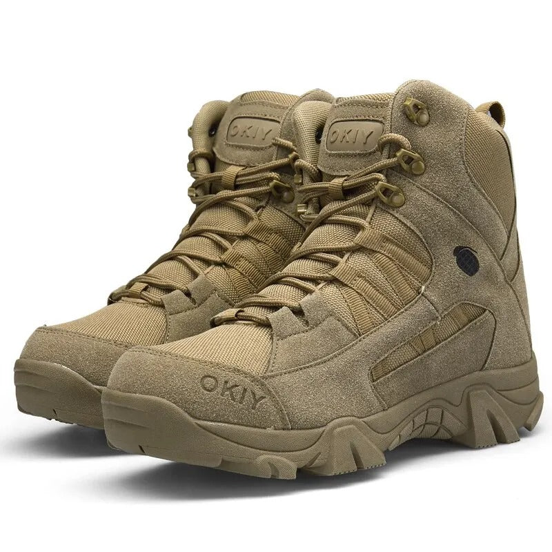Men’s Hiking Boots – Waterproof Supportive Fit –  Grip Sole