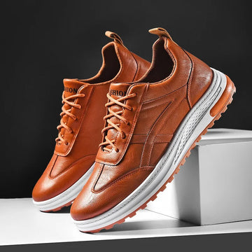 Soft-sole casual leather shoes for men