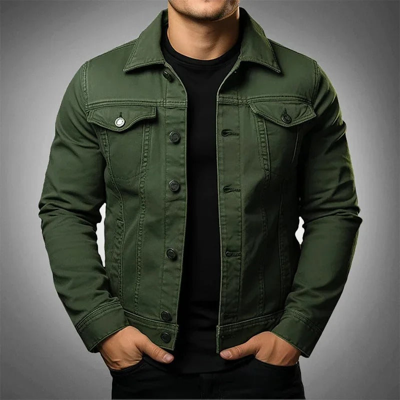 Lightweight comfortable denim jacket for men