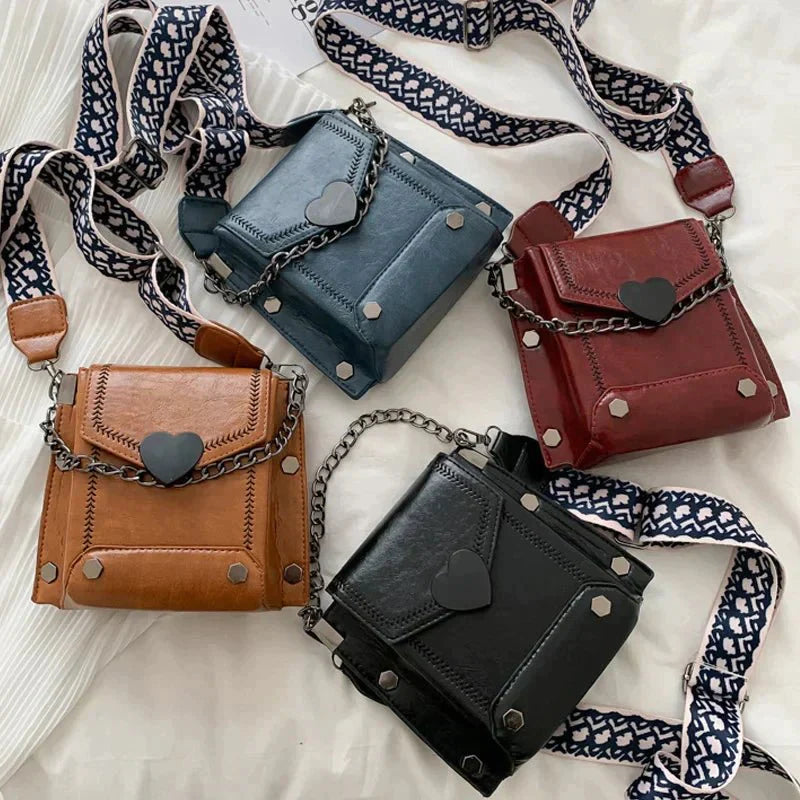 Vintage-inspired crossbody bag for women