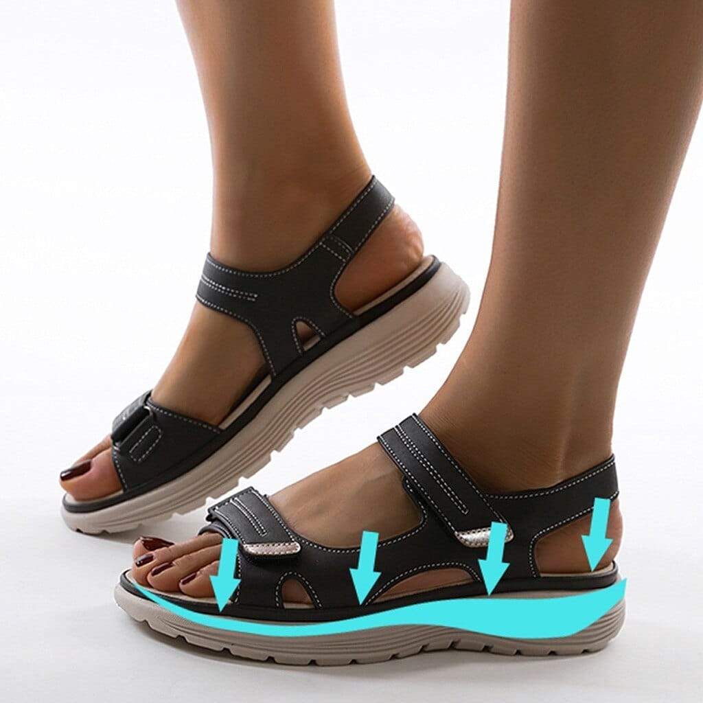 Non-slip orthopedic wedge heel sandals for women